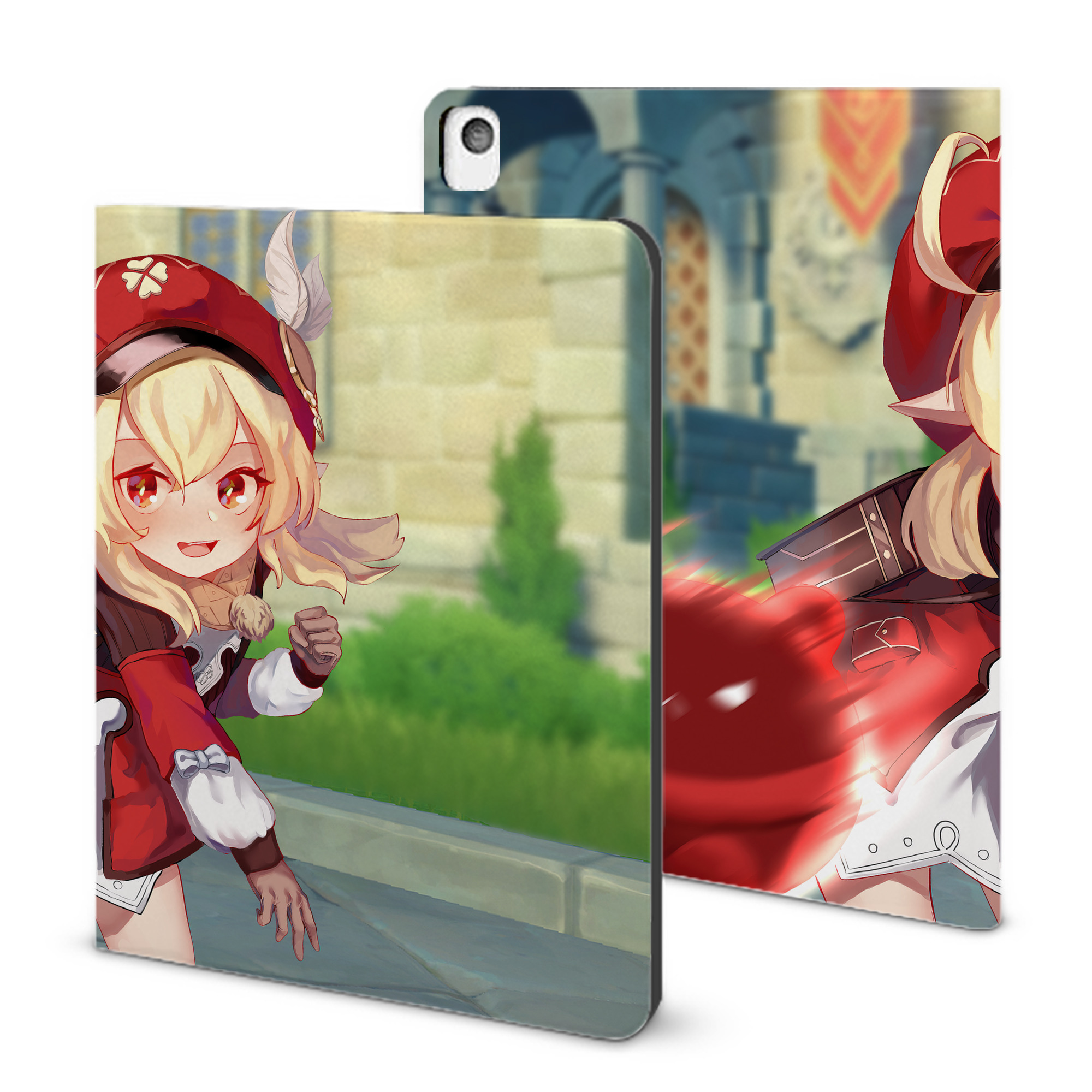 げんし神 genshin IPadケース ペンホルダー付き ブックスタイルデザイン